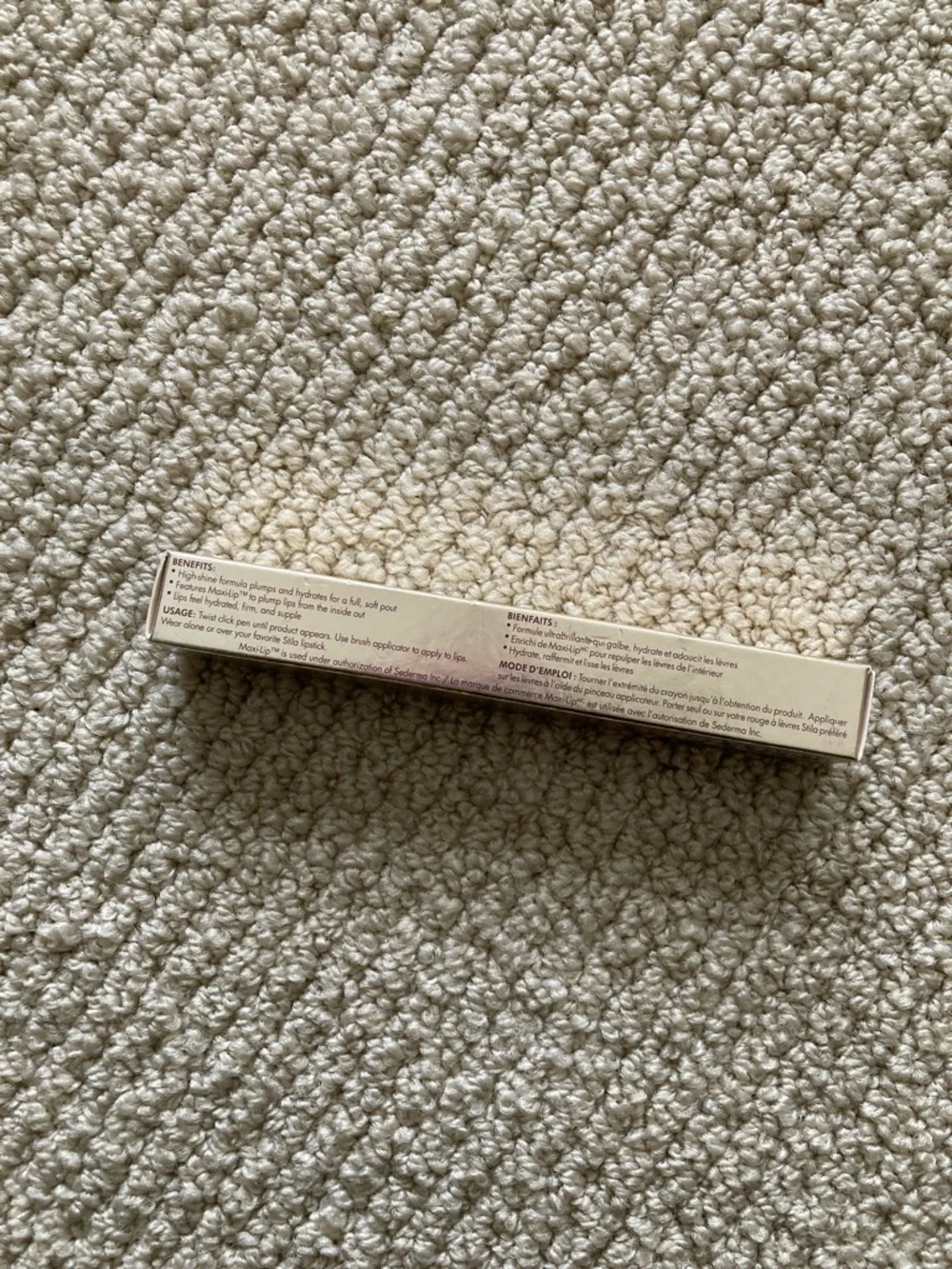 Stila Plumping Lip Glaze Gloss in Hazelnut Brown Red 0.11 fl oz Full Size NIB